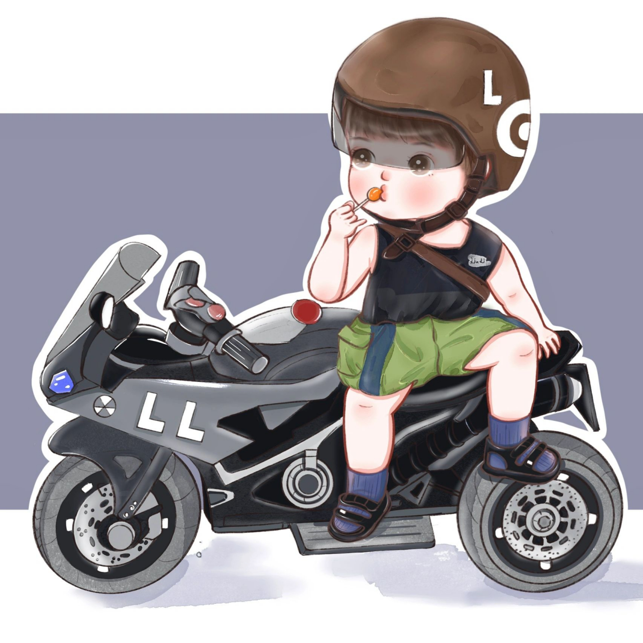 酷酷机车小男孩96~情侣头待续 无论大小年龄~每个男孩都有一个机车