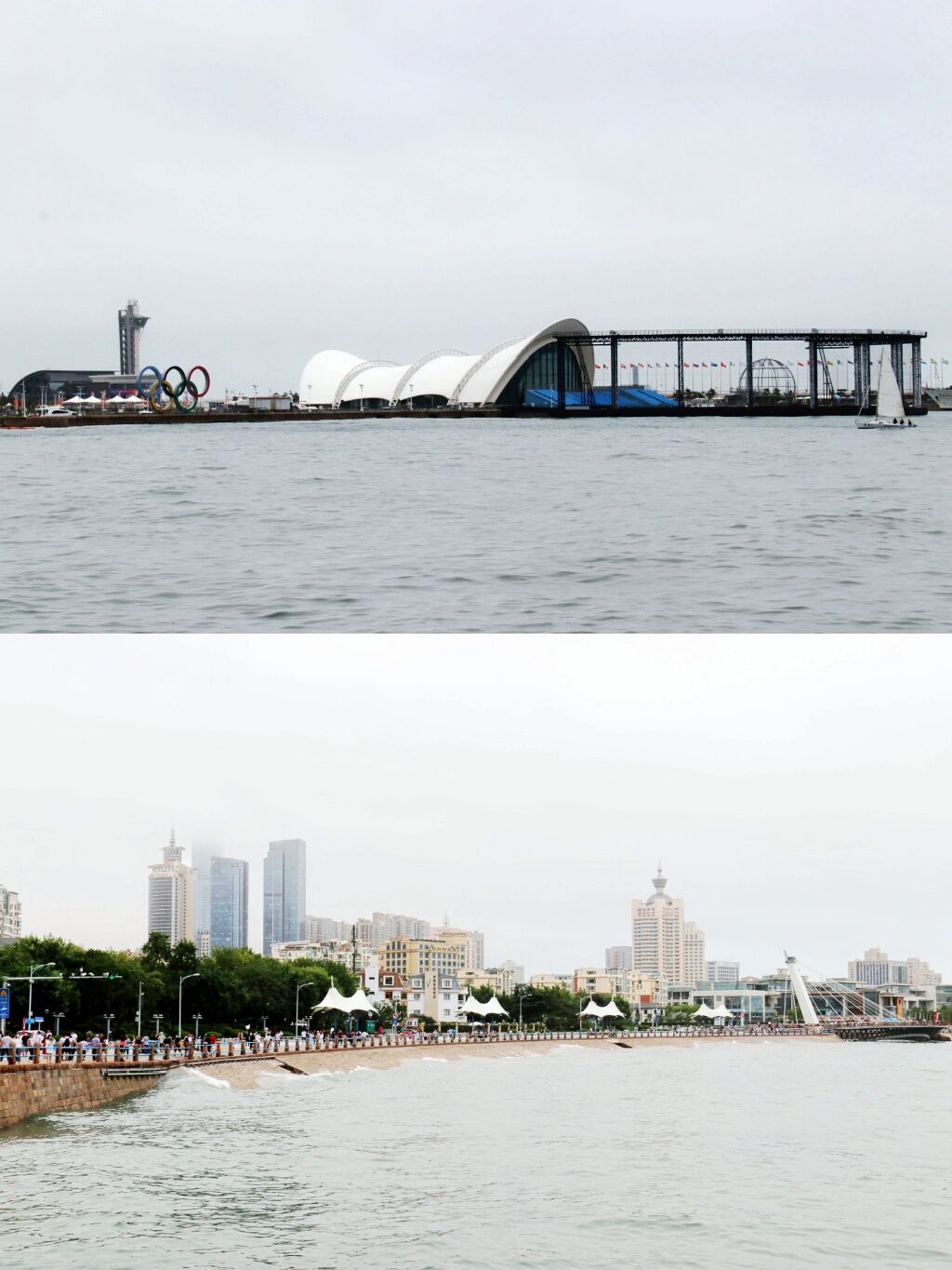 青岛看海之五四广场 与青岛市人民政府办公大楼相对的五四广场绝对是