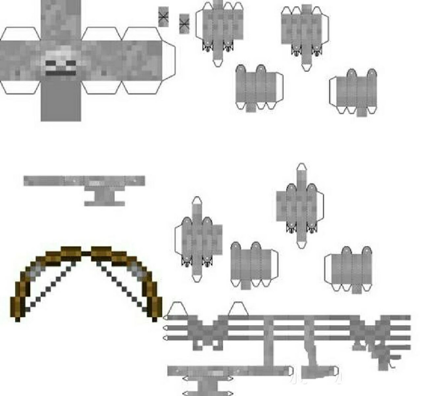 我的世界小纸模系列一.