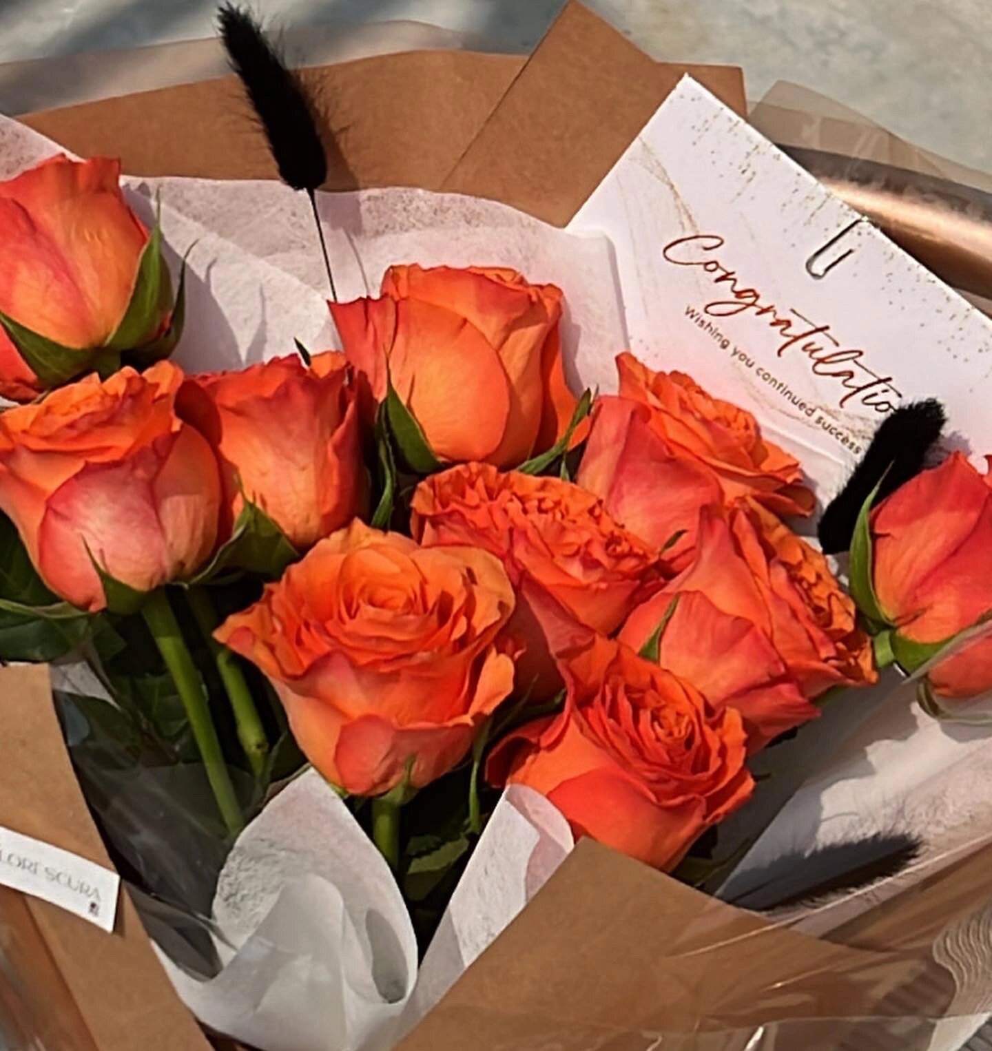 9890亮橘红色玫瑰花束09 永远热爱生活 永远期待未来 09 . .