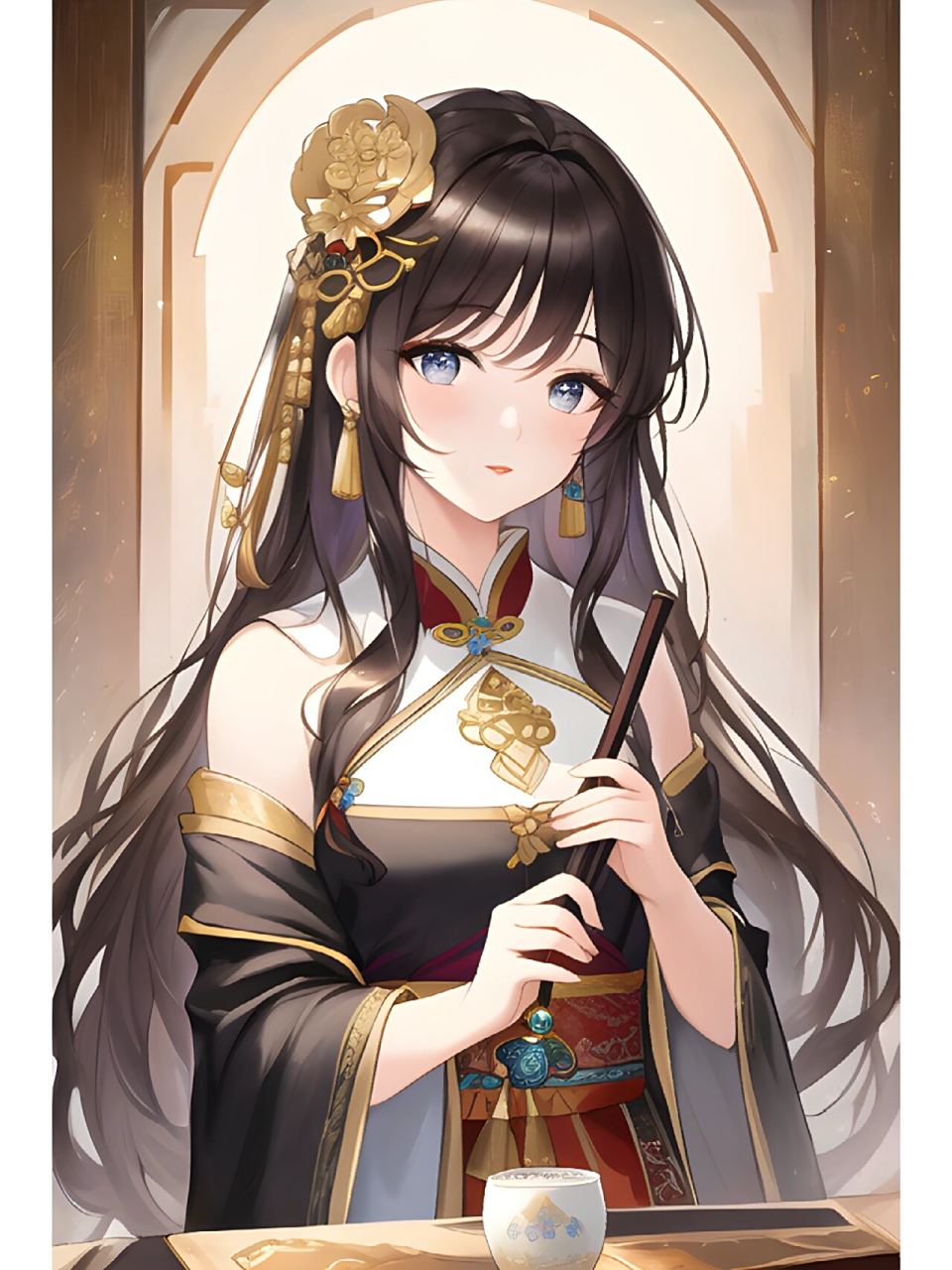 古风古装国风,动漫二次元绘画人物