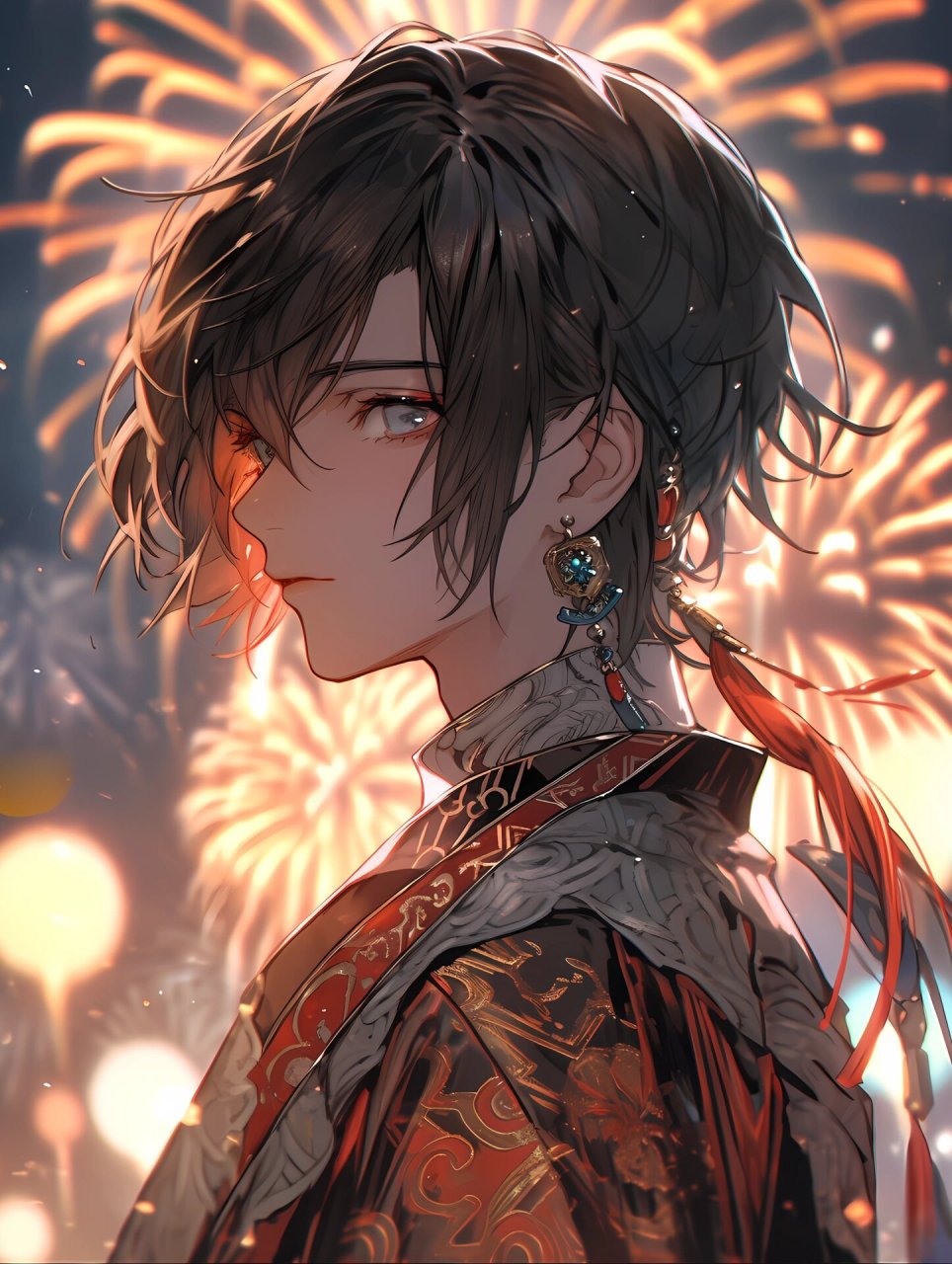 92男生头像|绚丽烟花漫画系