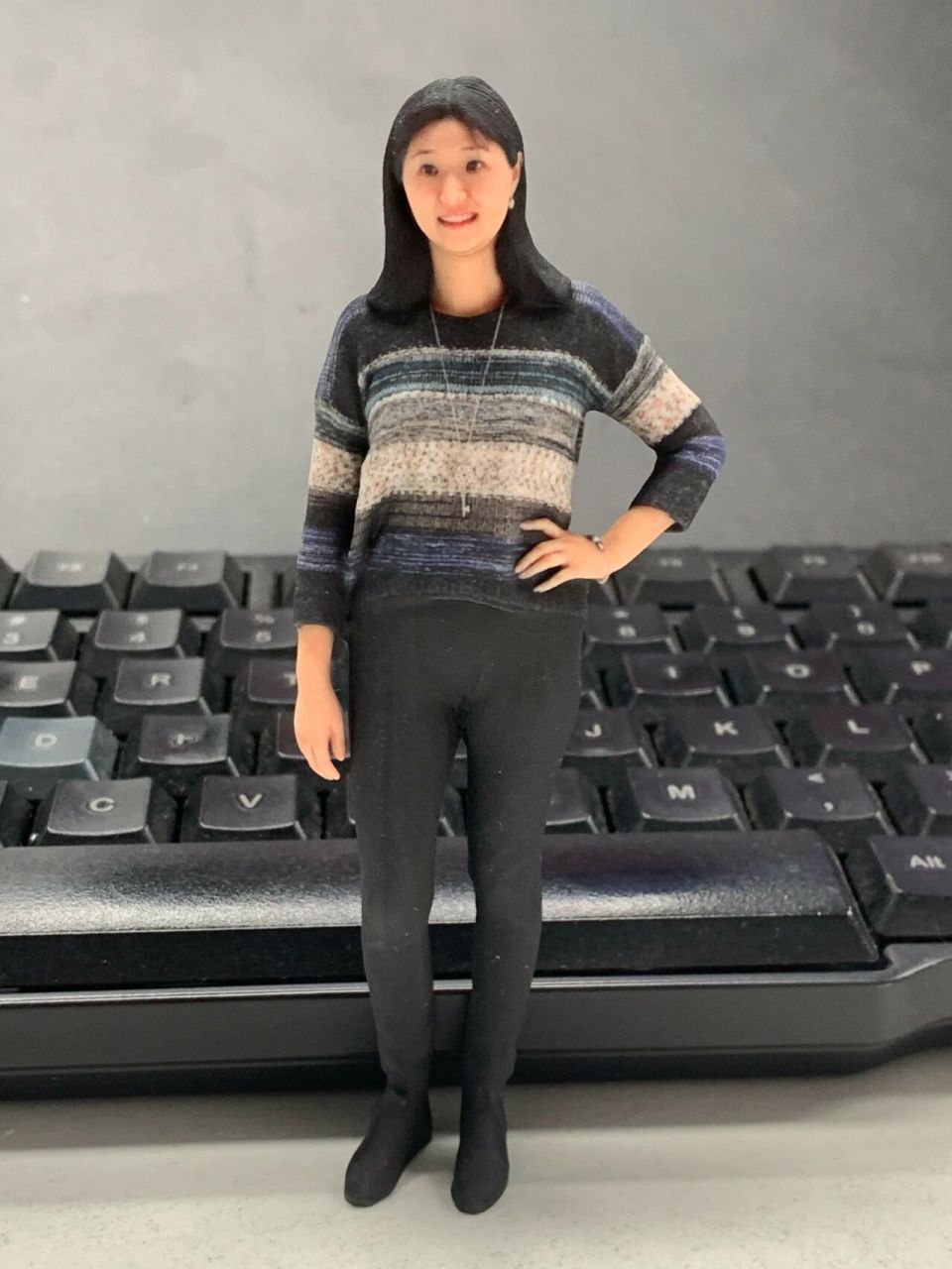 3d打印人像定制 立体照片 通过人像全身扫描及全彩3d打印就可以轻松