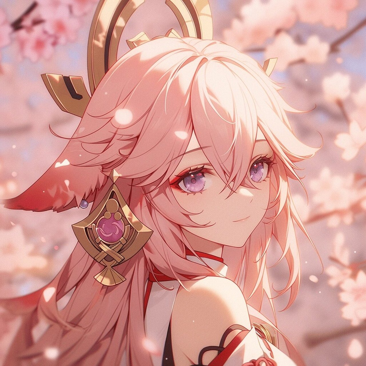 ai绘画 | 原神 八重神子头像 #原神创作者激励计划# #提瓦特工坊