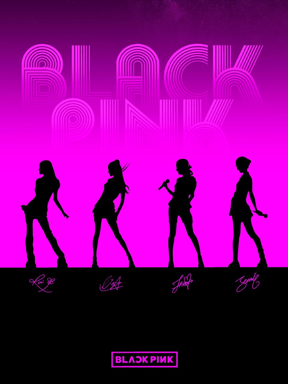 听说这是你们爱的blackpink剪影杀壁纸00