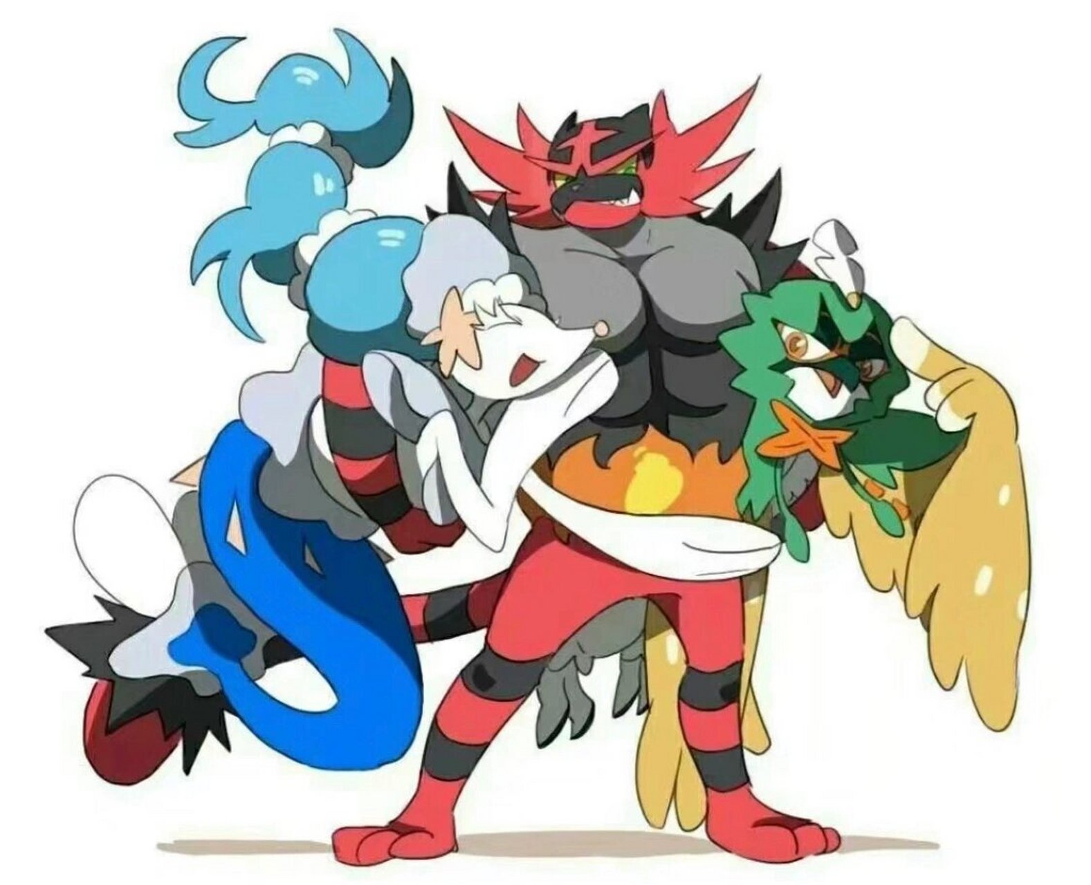 宝可梦一至七代御三家合影 图片源于网络06 喜欢的话就点个赞吧