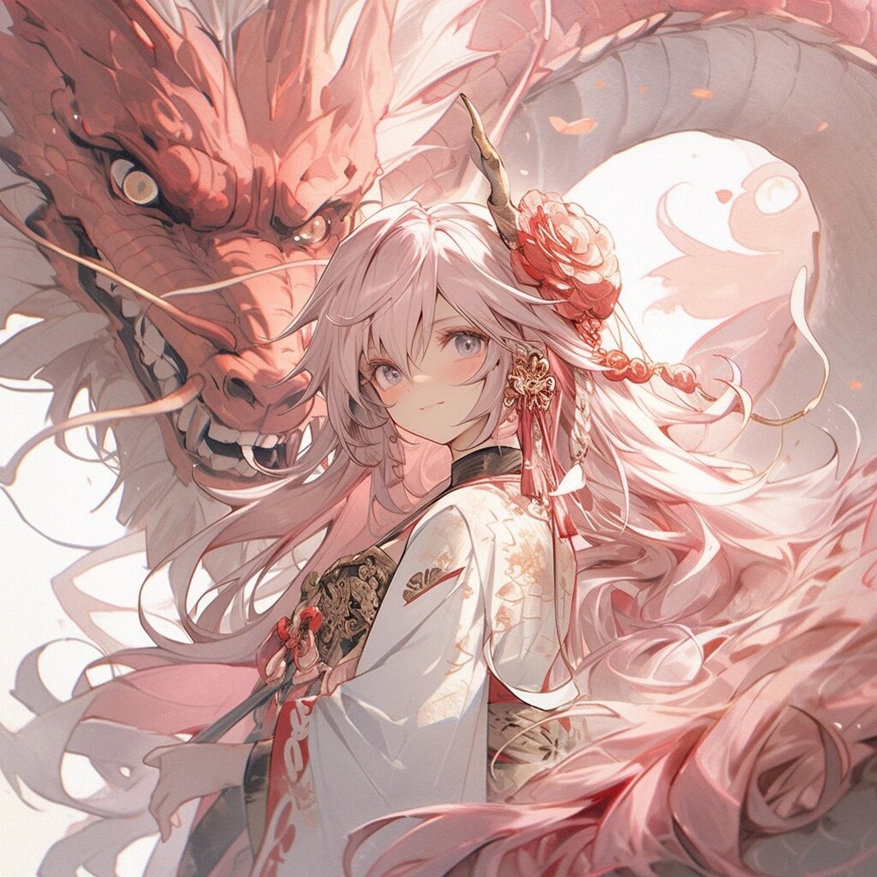 【7415龙女】古风女生头像 灼灼桃花 三千繁华 却似人间只有一个