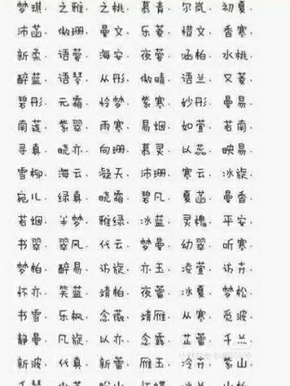 可爱女生网名 可爱女生网名