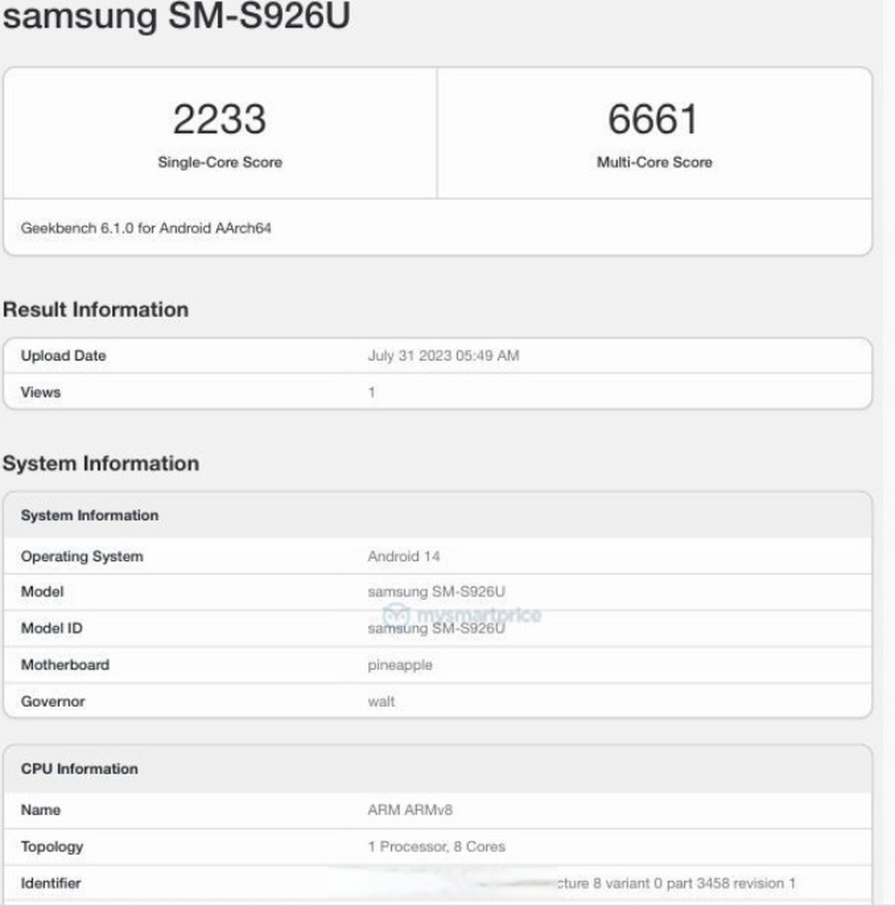 骁龙8 gen3跑分出炉,台积电4纳米工艺1x3.3ghz x4超大核 3x3.