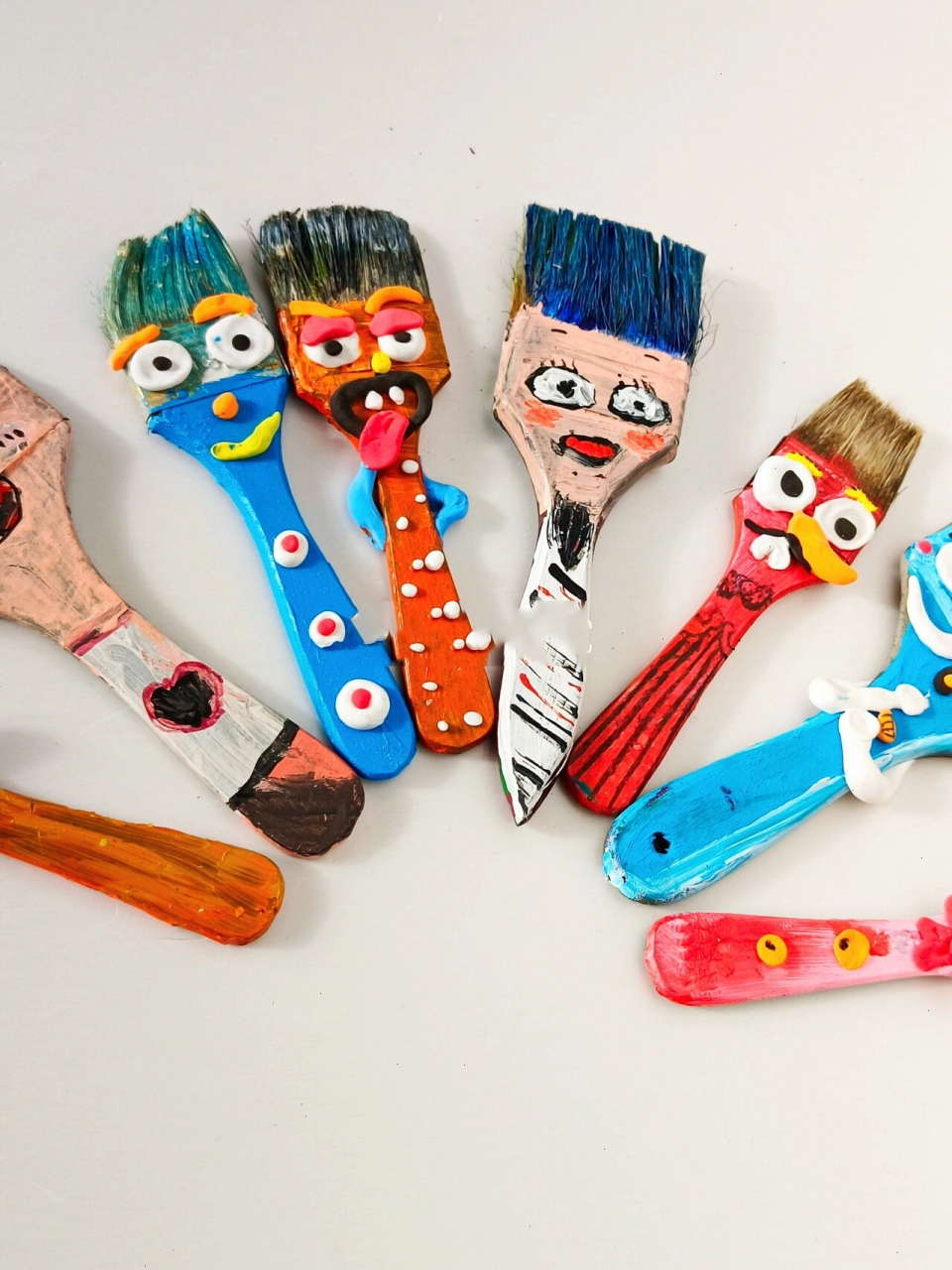 张升画室|百变刷子少儿创意美术手工涂鸦 少儿创意旧物改造涂鸦艺术