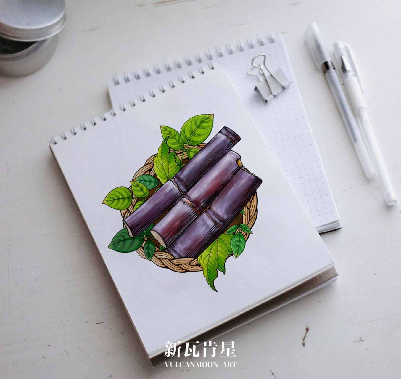 02#打卡#0202#一百天打卡#0202#绘画#0202#甘蔗#020