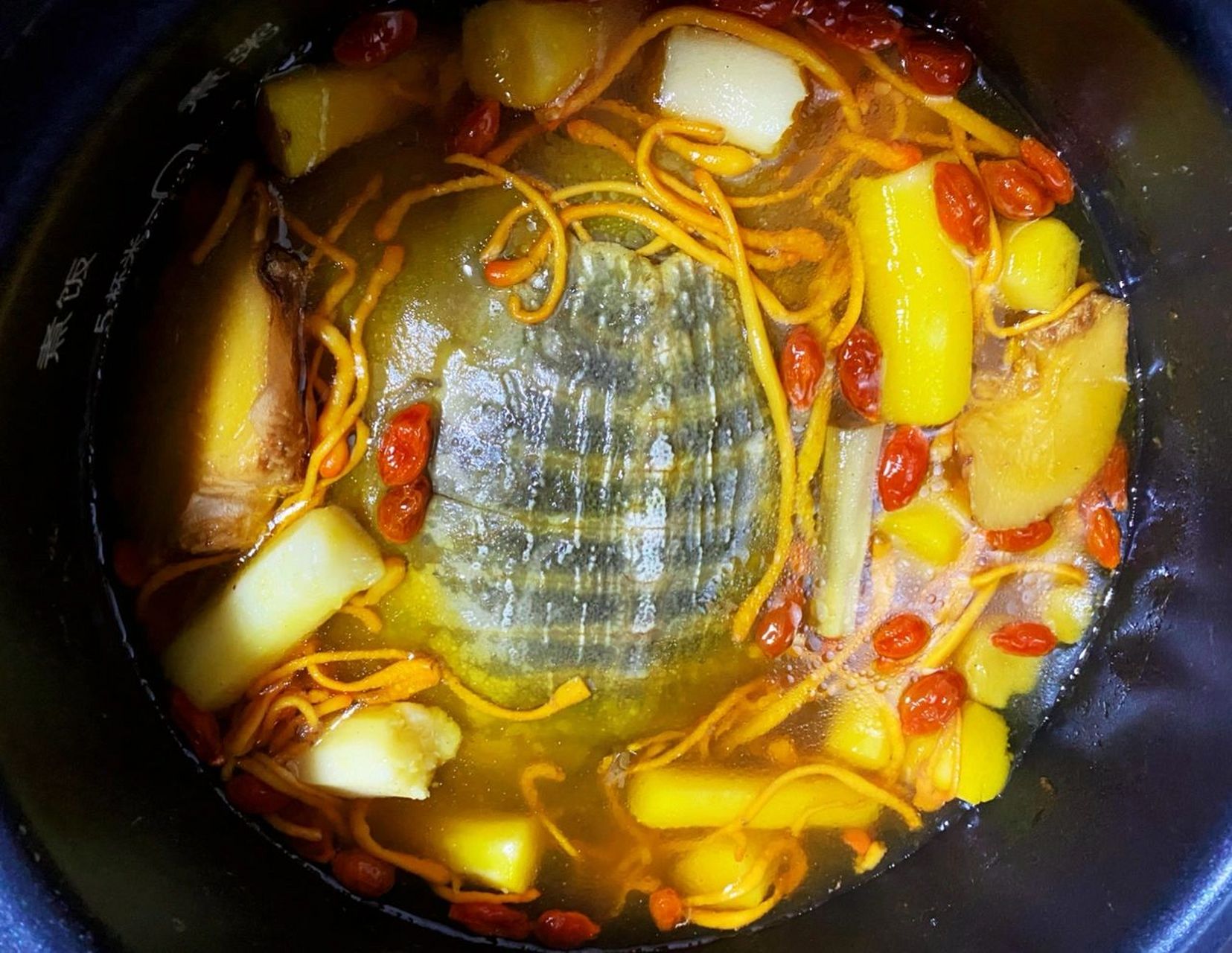 【电饭锅版】虫草花山药甲鱼汤 虫草花山药甲鱼汤 适合冬天喝的汤78