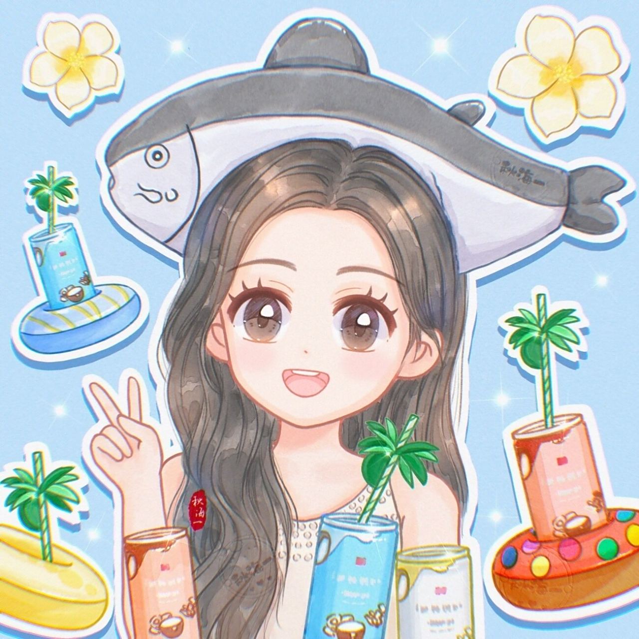 请大数据推给赵露思的粉丝|露思q版头像合集 画了好多露思宝贝啦,终于