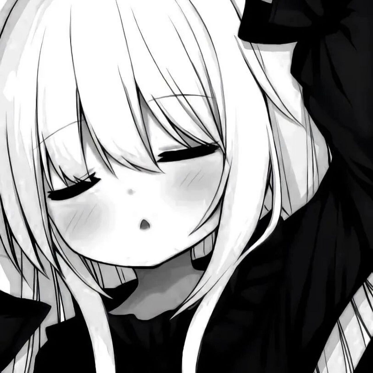 黑白动漫女头