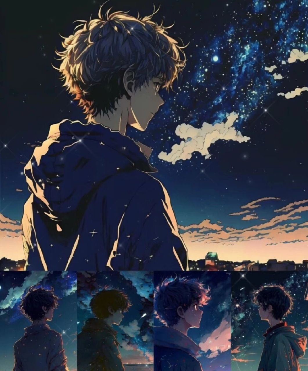 动漫头像男头(星空下的孤独