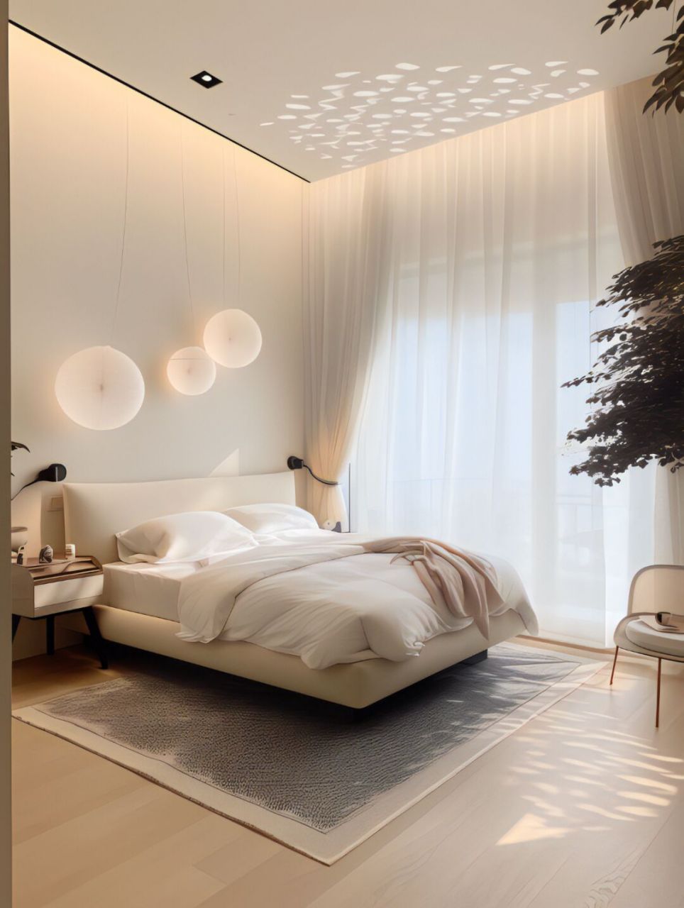 这样的奶油风卧室,你们喜欢吗 #室内设计#  #装修设计#  