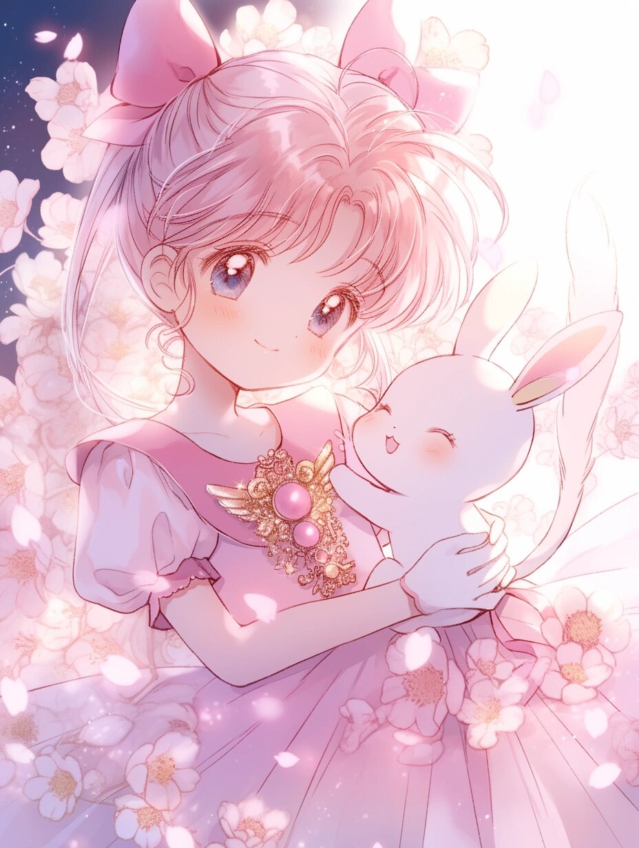 少女丨一组粉色治愈系兔兔头像来袭 生活中总有些小幸福,比如和兔子