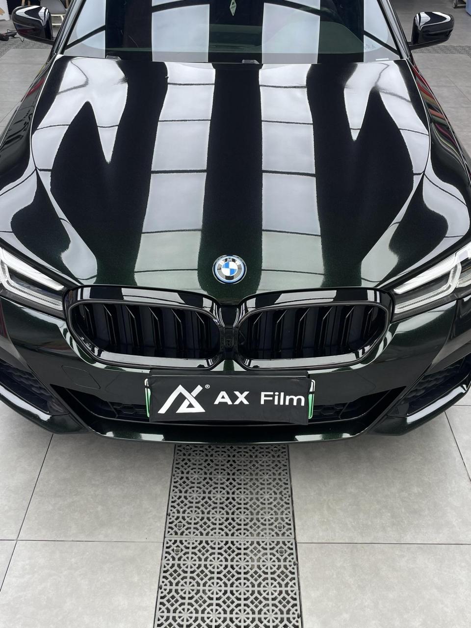 宝马5系装贴pet祖母石绿.