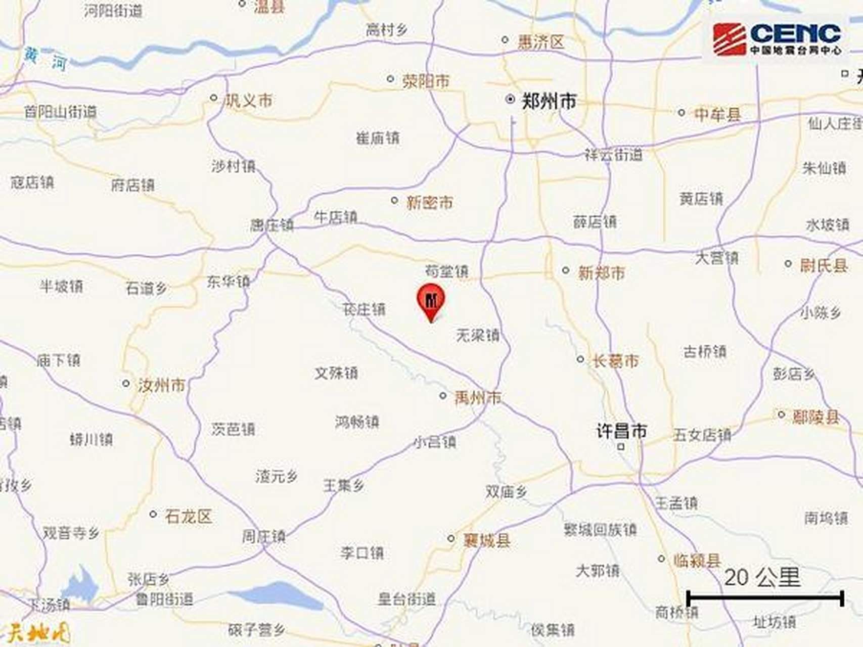 46度.(来源:中国地震台网)