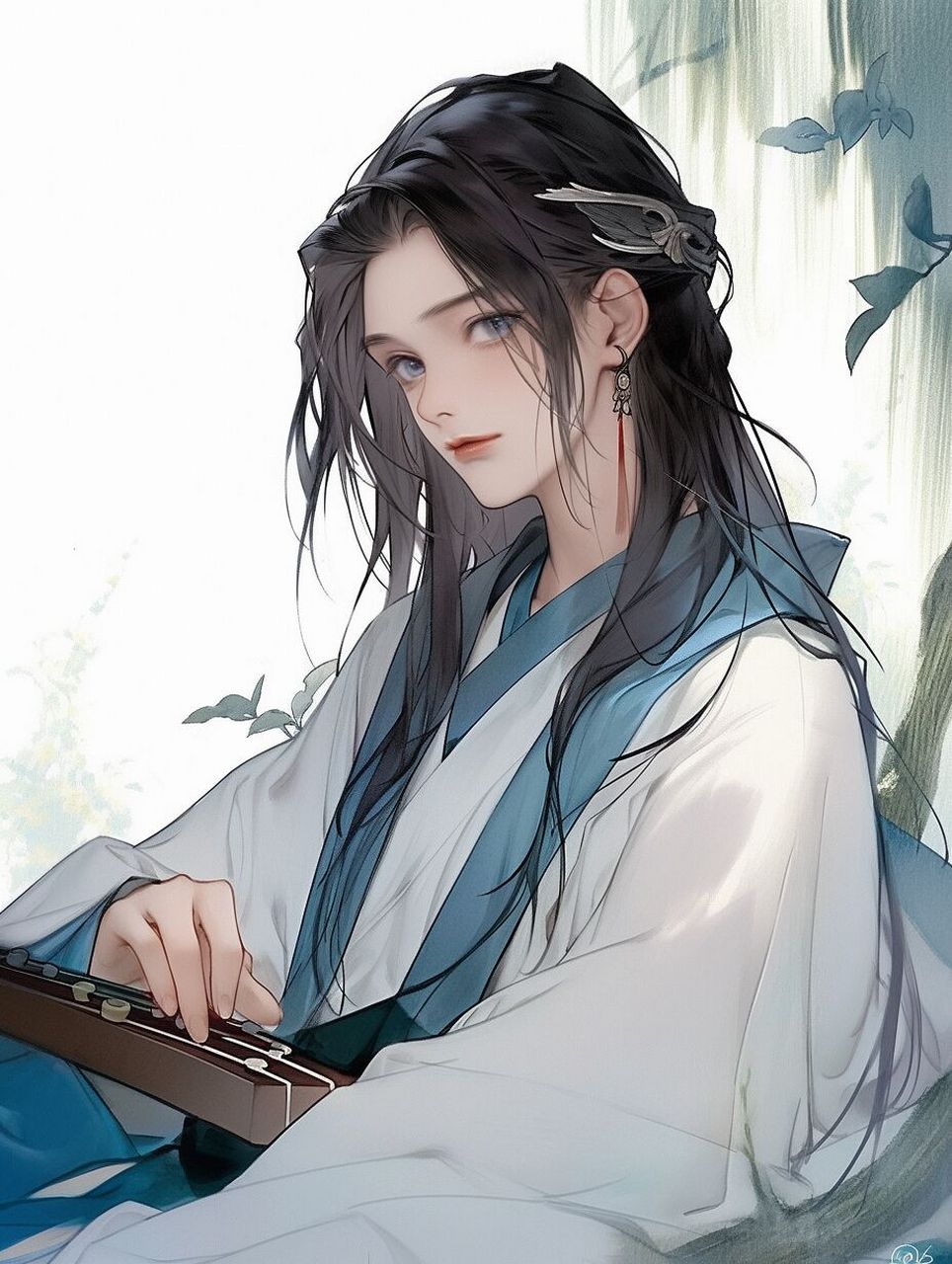 陌上人如玉 | 古风ai美男 温文尔雅的贵公子,琴艺高超,芝兰玉树,是无