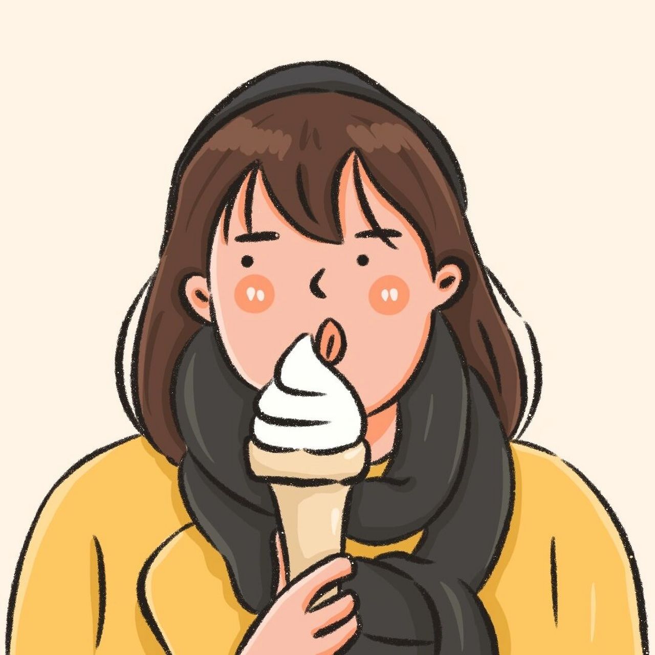 女生搞怪可爱头像/微信头像/手绘头像 91最近更的有点慢9015画