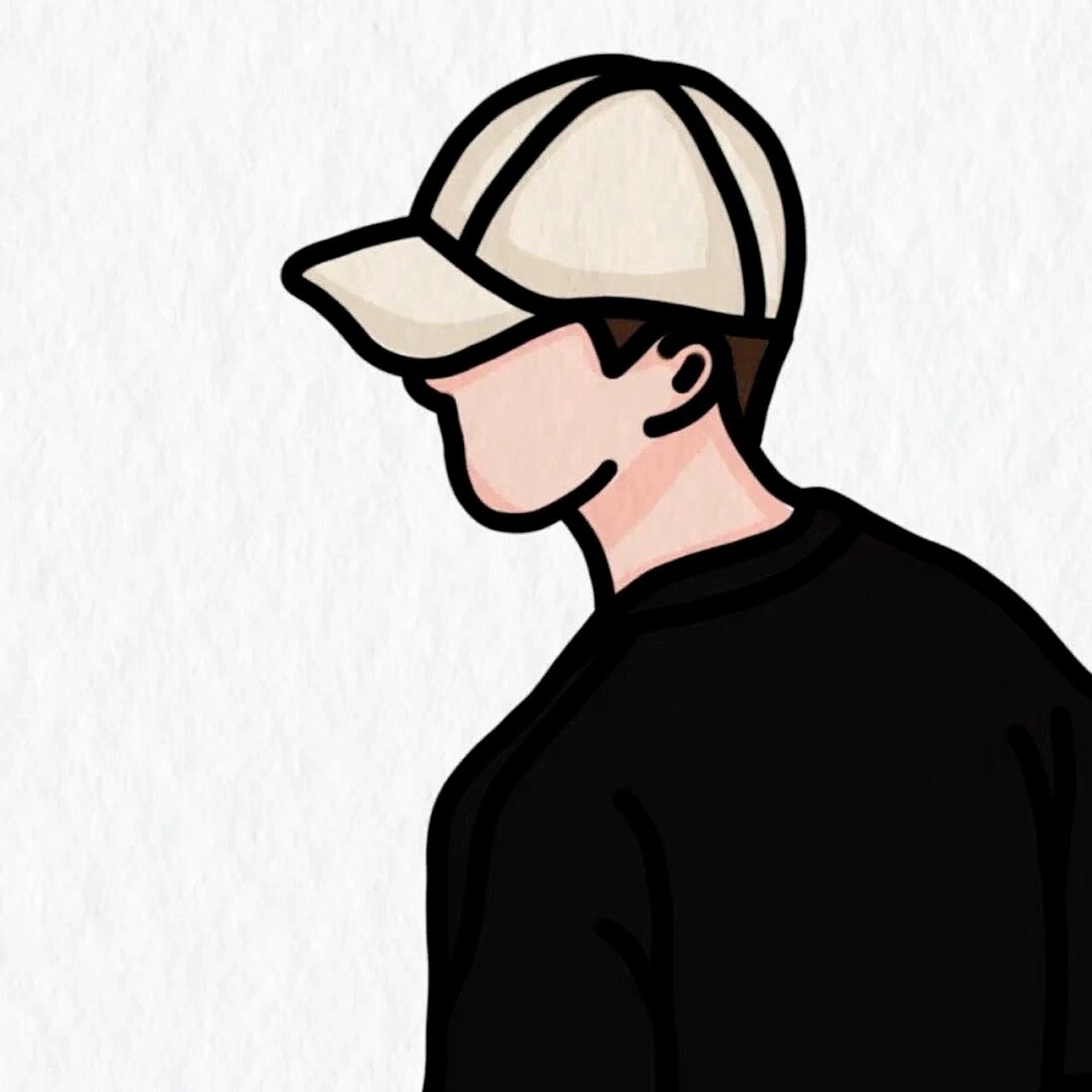 简约线条手绘情侣头像|余生还长 何必慌张04 小众情绪感朋友圈短句