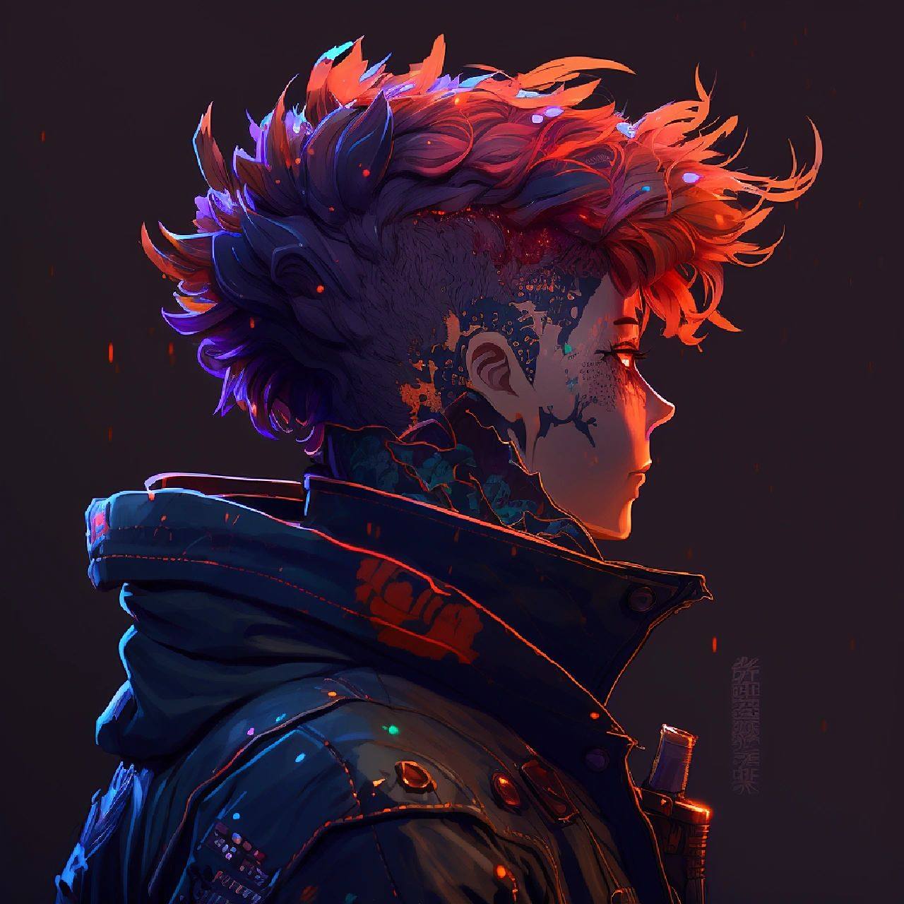 赛博朋克头像系列  	 赛博朋克头像系列