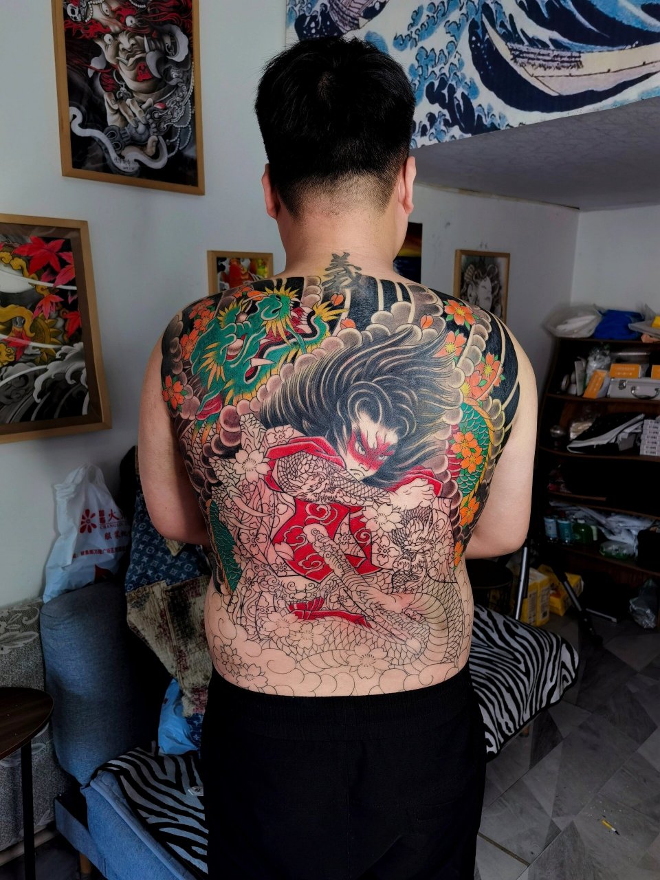 老传统满背—九纹龙史进 老传统满背—九纹龙史进  鲅鱼圈纹身