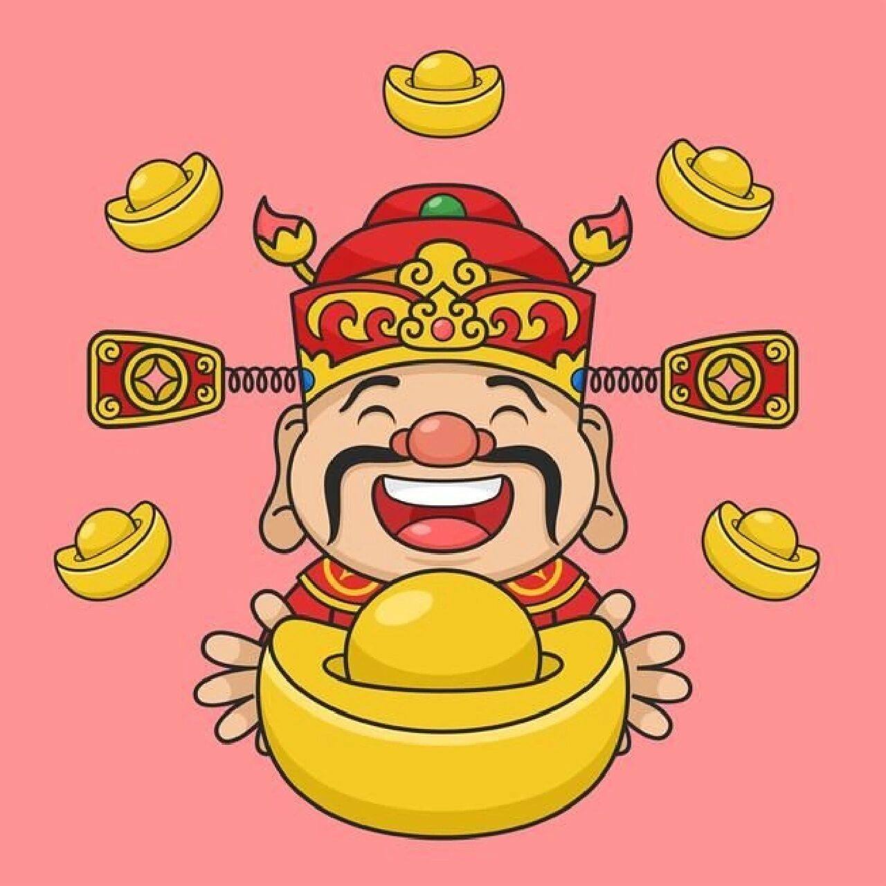 的的财神绘画素材图来啦～96 财神爷来啦～快来迎财神～ 见者发财