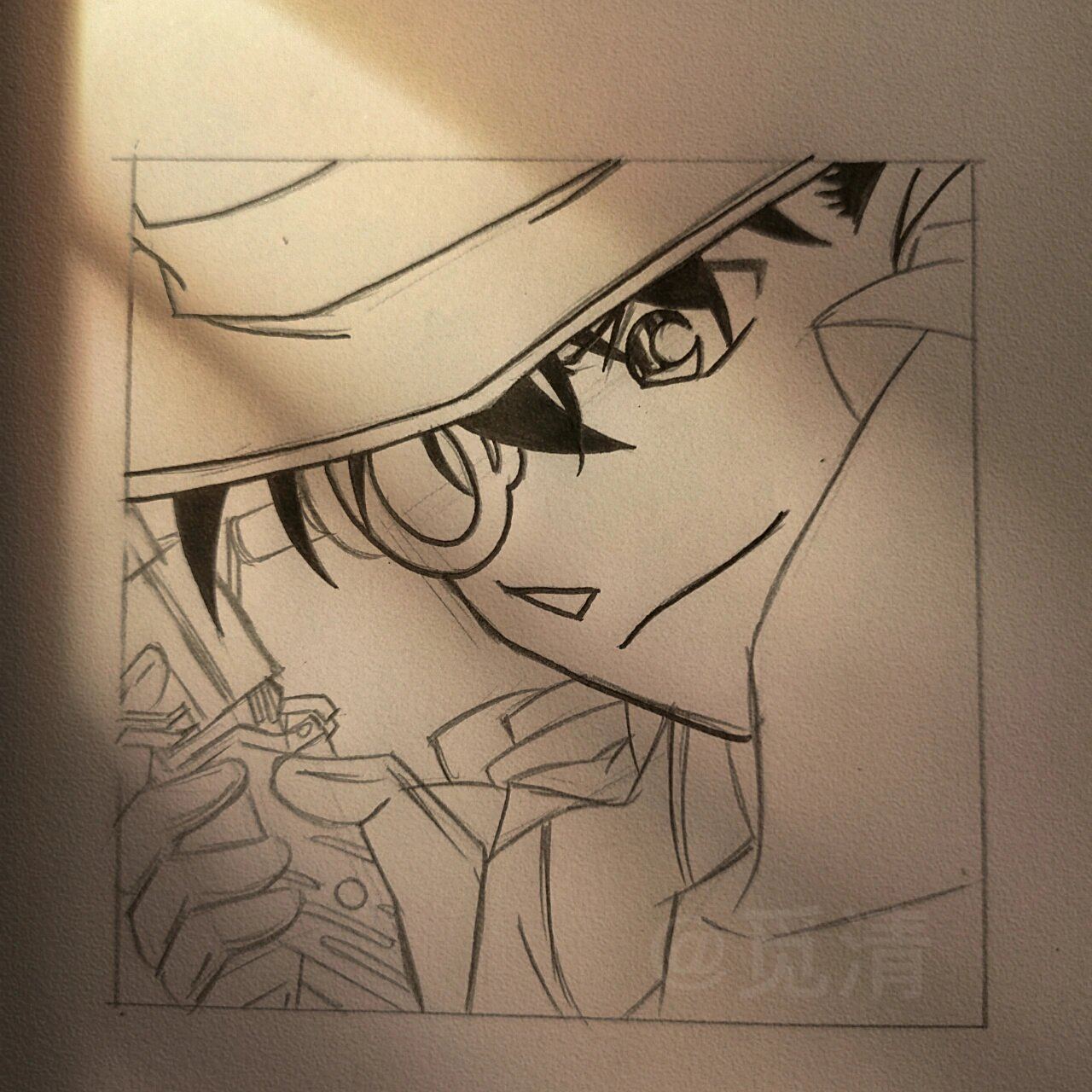 怪盗基德手绘(有过程)