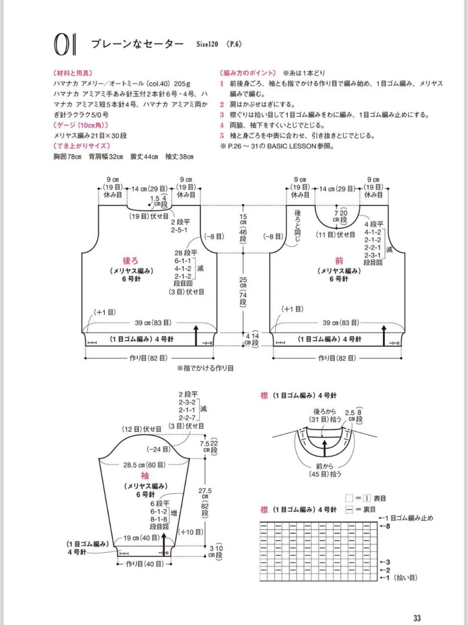 简单棒针儿童毛衣的编织图纸 新手可织,就是缝合麻烦点