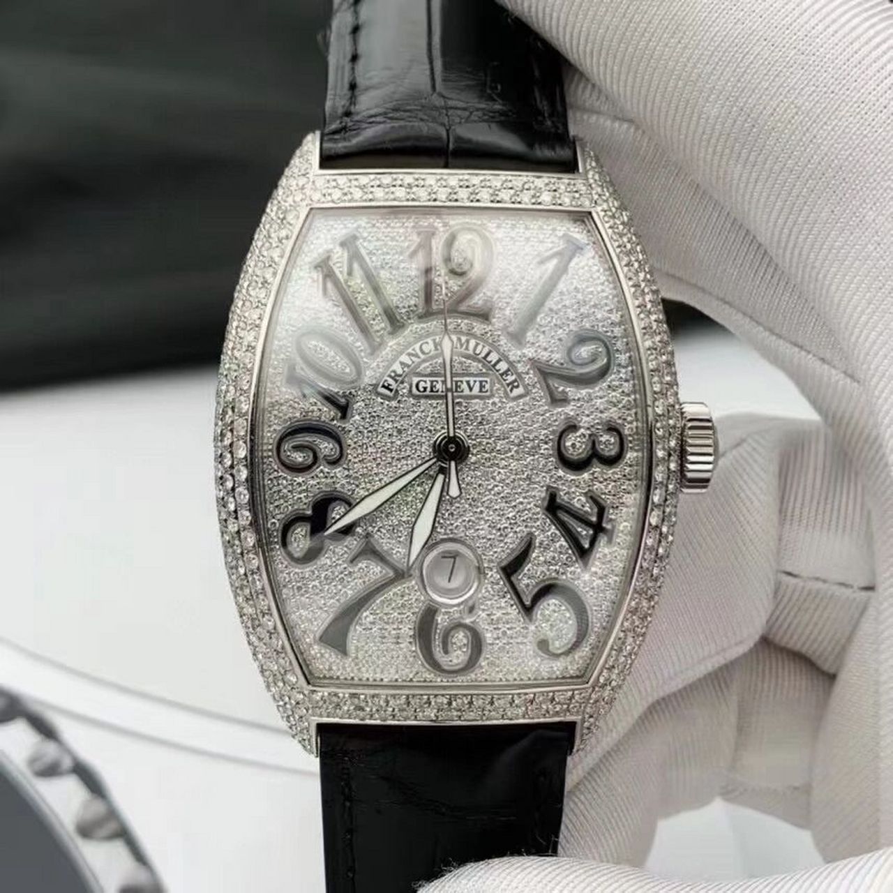 fm法兰克穆勒8880白钢 39*55.