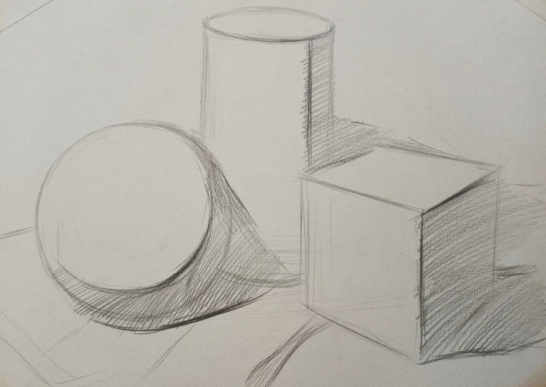 素描考级三级示例