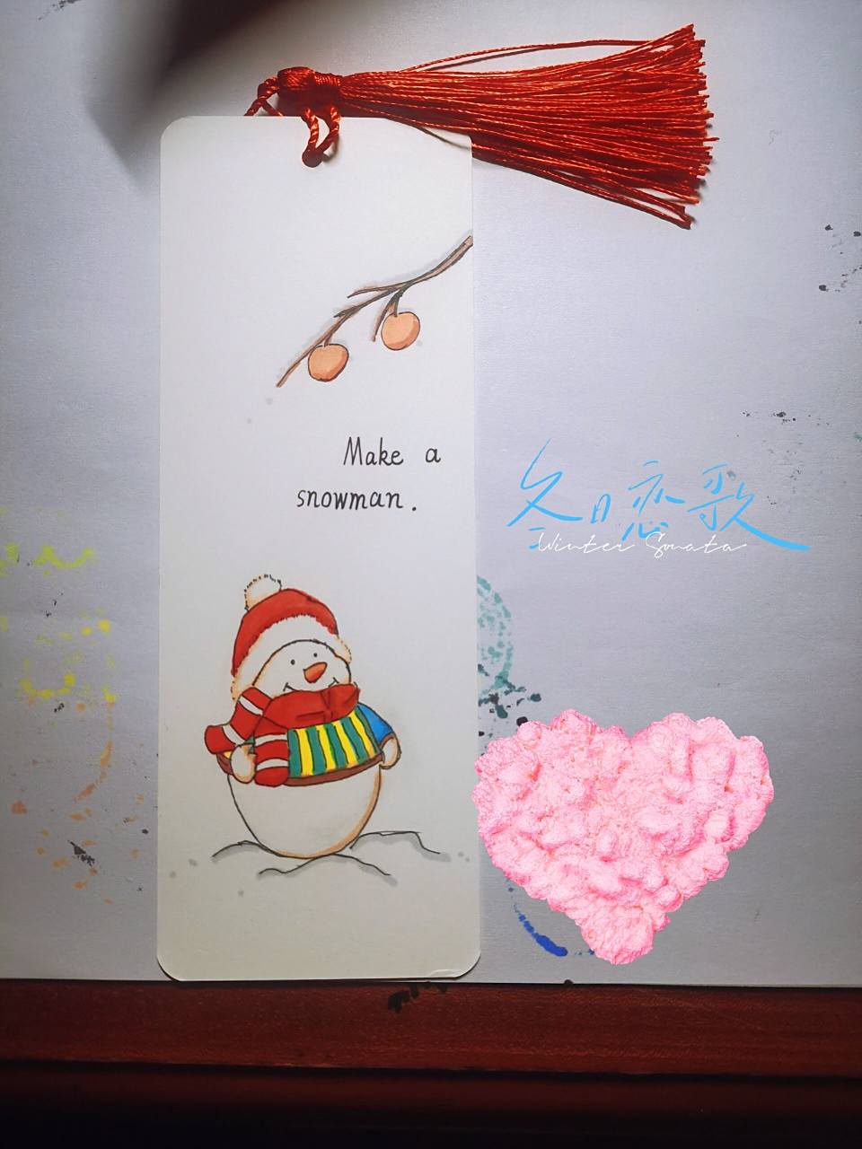 英语秋季手抄报十雪人书签 孩子的周末作业