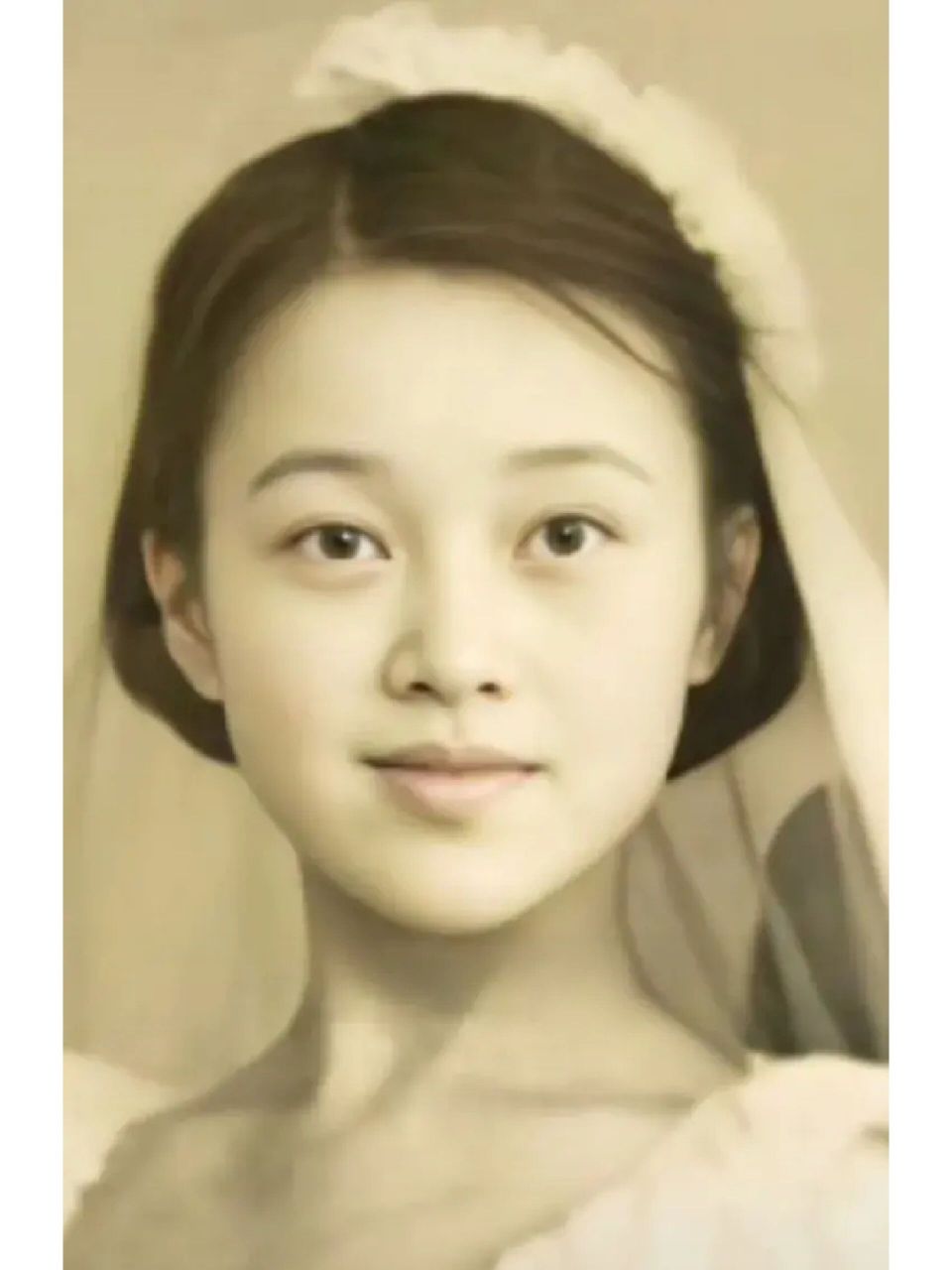 这个美丽端庄,优雅知性的新娘子是张安中,也是演员陈冲的母亲.