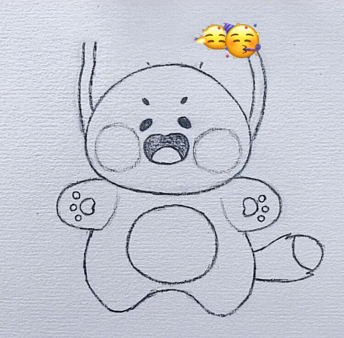 嘟嘟猫简笔画7815