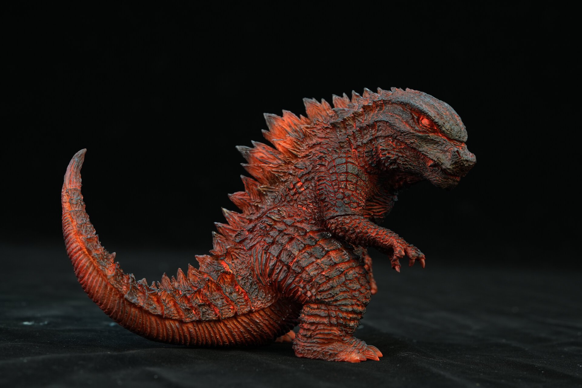 哥斯拉红莲形态 哥斯拉gk练习涂装完成 经验 1