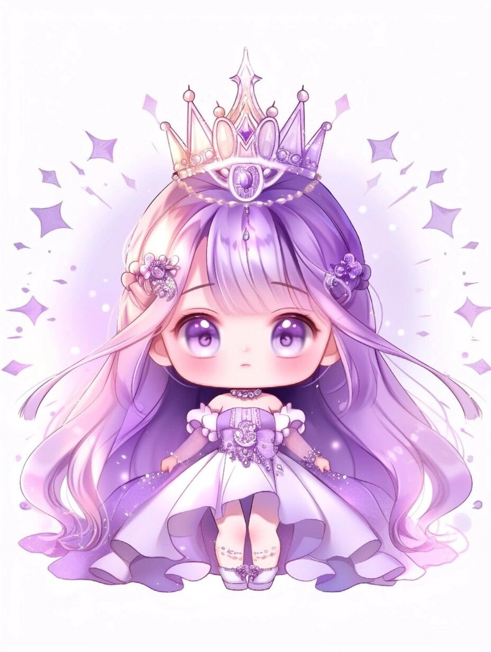 q版梦幻紫色小公主系列