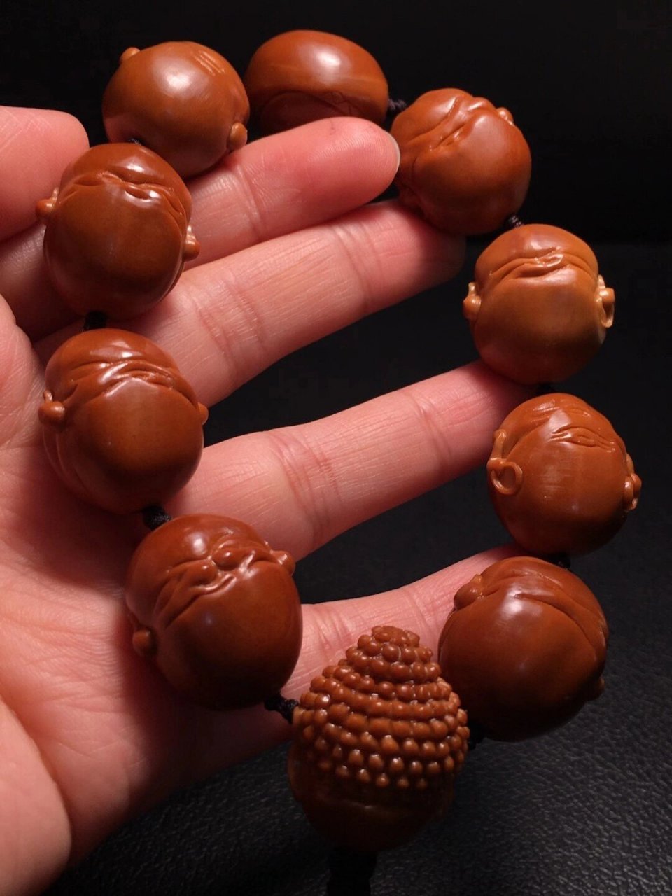 橄榄核雕《山鬼恶僧》 29999215高端精品,纯手工,【山鬼恶僧】