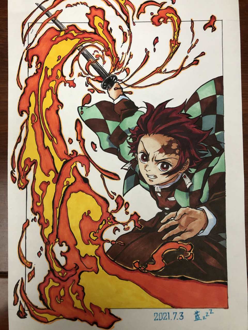 马克笔:touch mark皮肤:27号,25号火焰芯:35号火焰:12号 32号叠色,11