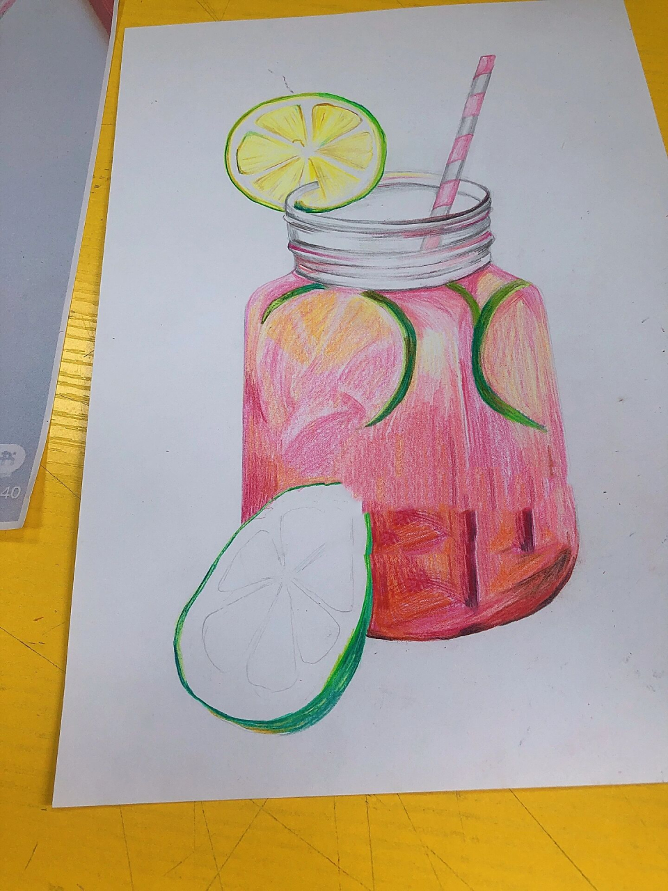 彩铅饮料04   彩铅绘画,彩铅入门