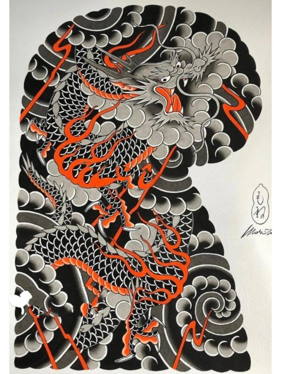 纹身图案分享(半甲龙) 我们每周会更新以 风格 部位 类型 题材 的各种
