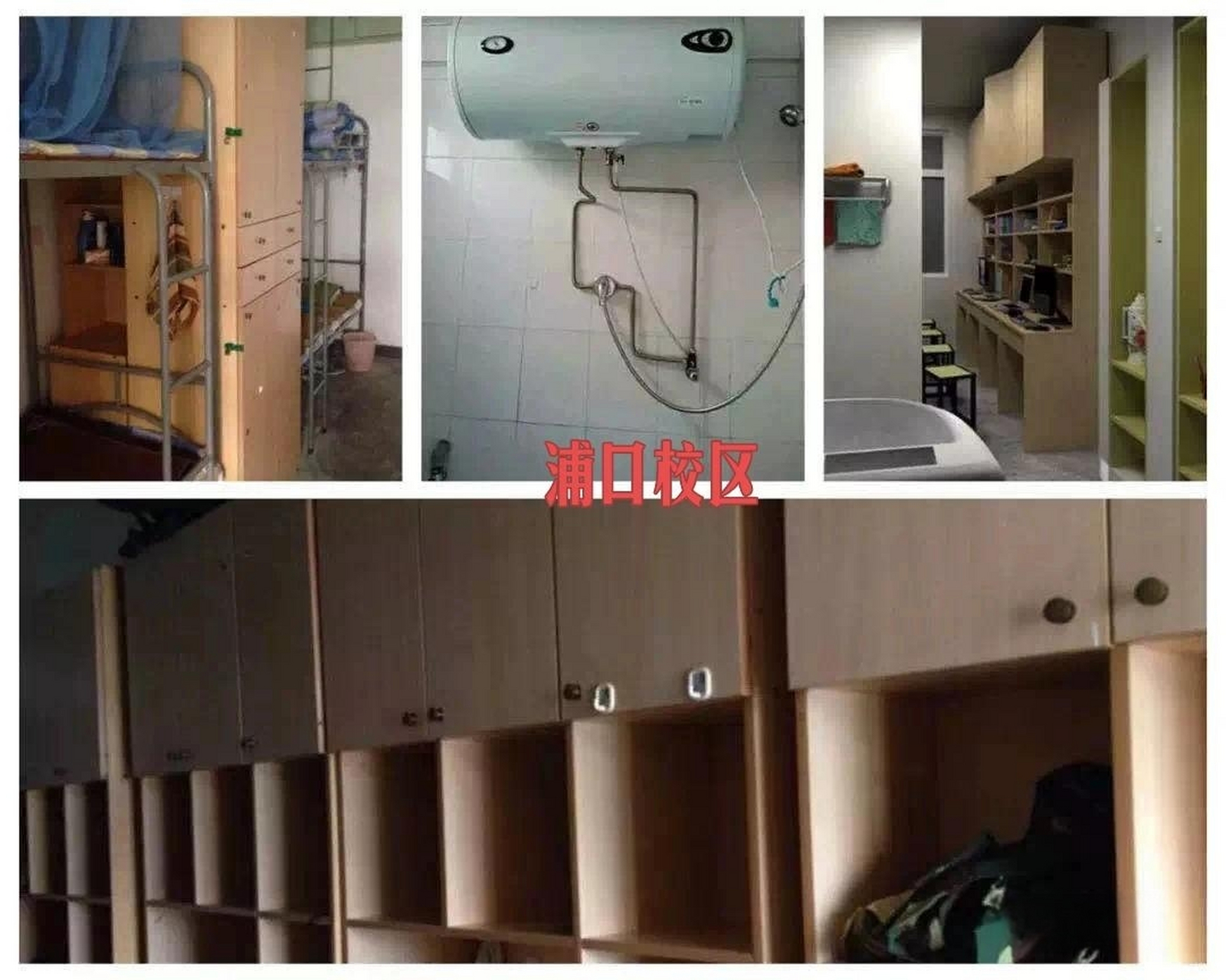 南京信息工程大学宿舍环境 浦口校区:4-6人间 有空调,独卫,上下铺