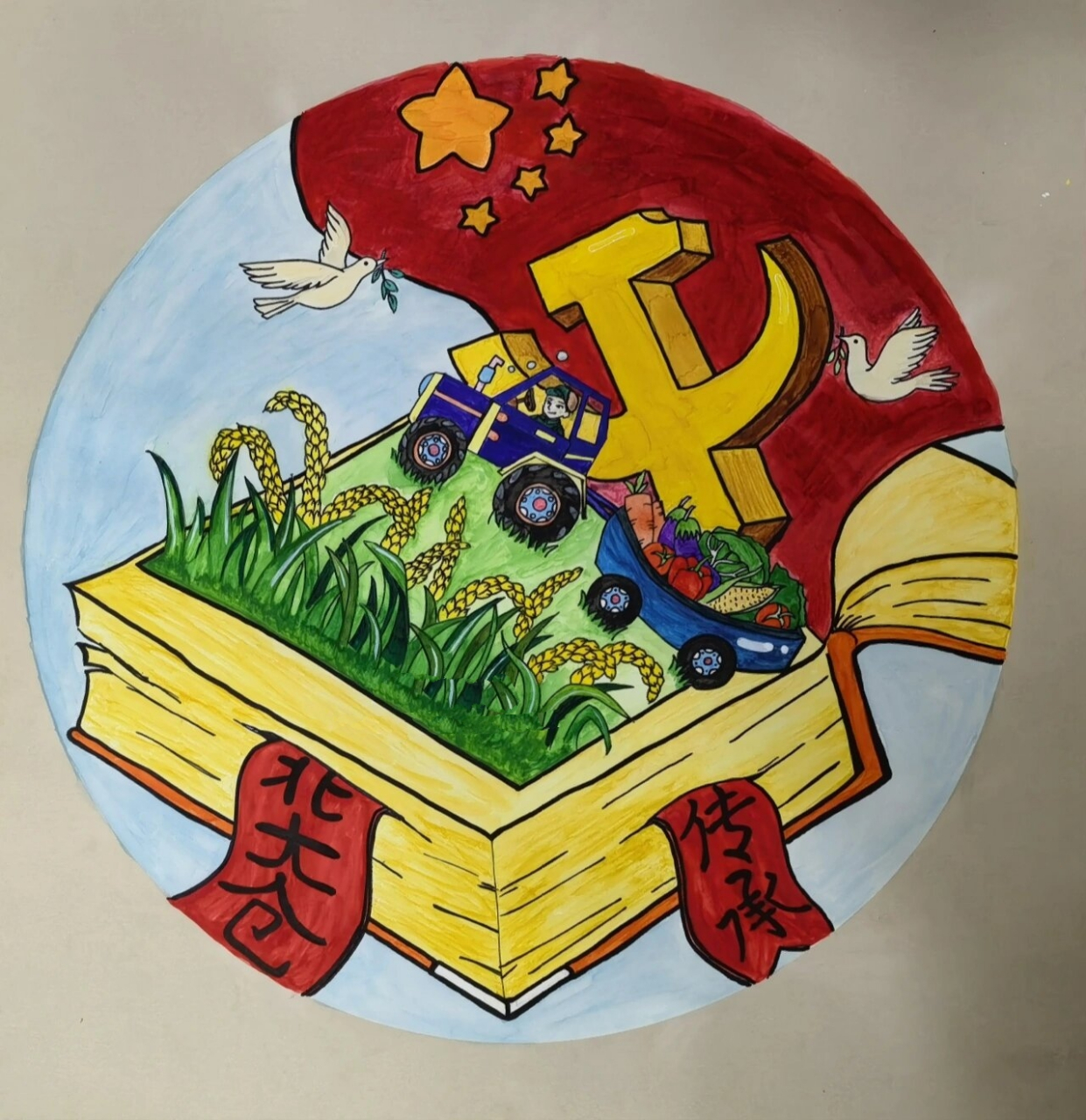 垦荒精神绘画 垦荒精神绘画 弘扬北大荒精神 也是借鉴了一下其他作者