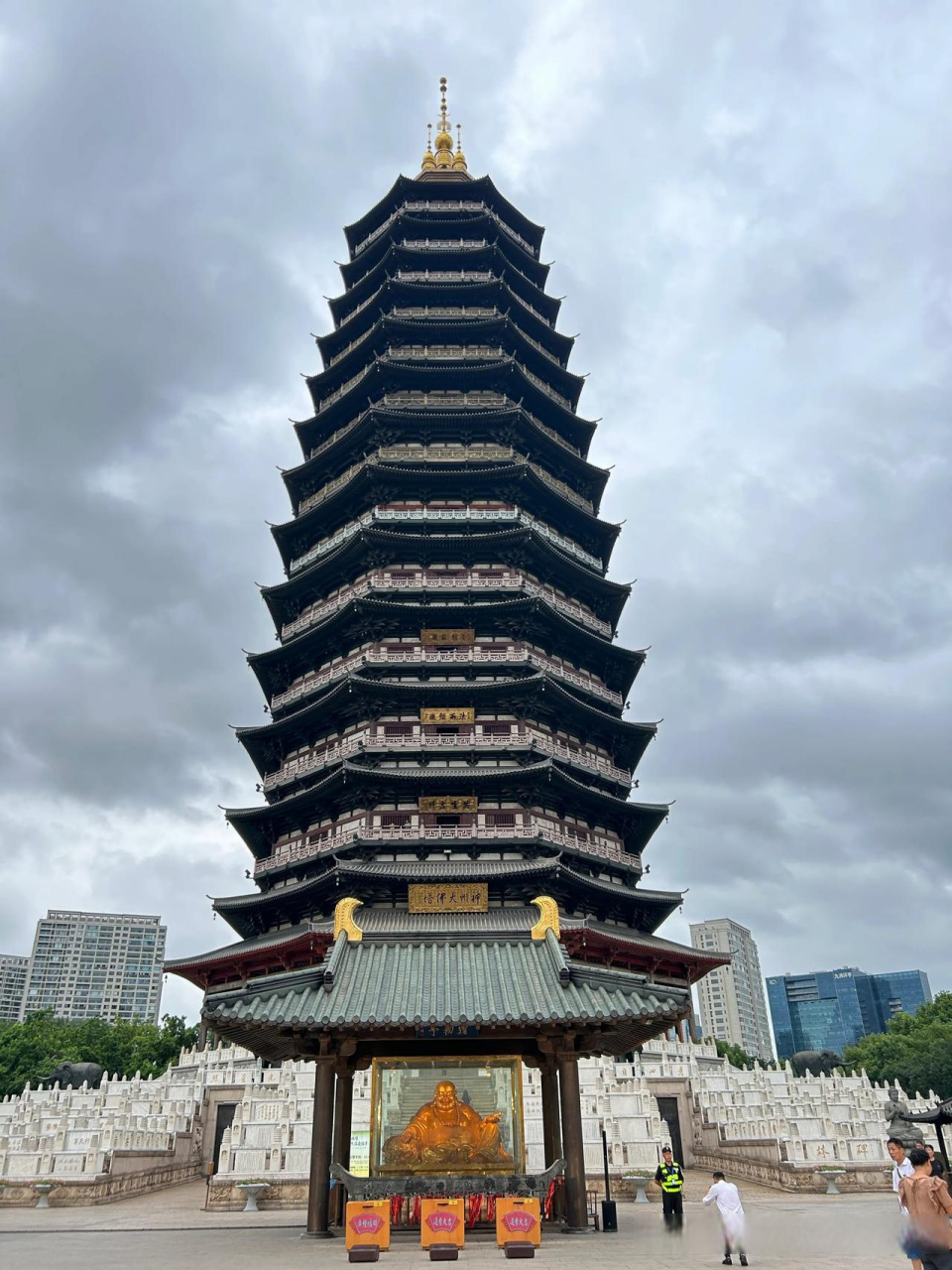 常州市天宁宝塔——五佛之佛心常州天宁寺夜景 随拍常州 常州景区推荐
