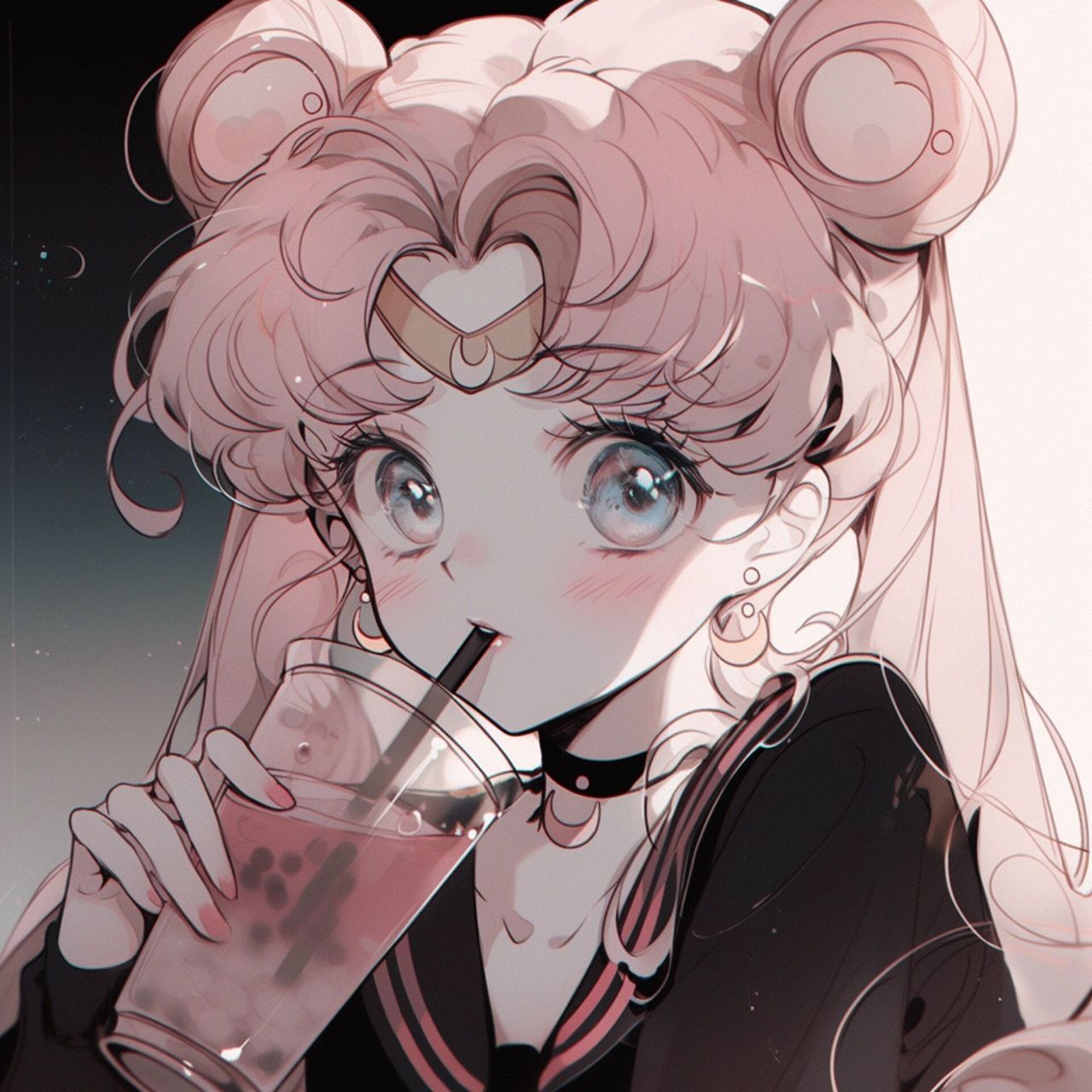 复古旧漫丨喝奶茶的月野兔82丨女生头像