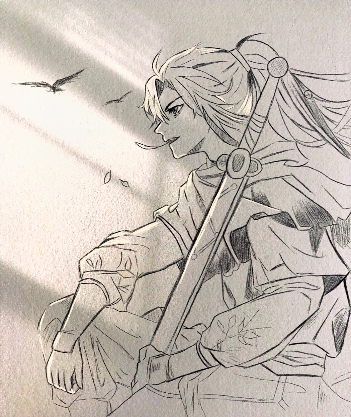 既然无缘,何须誓言,李逍遥绘画过程