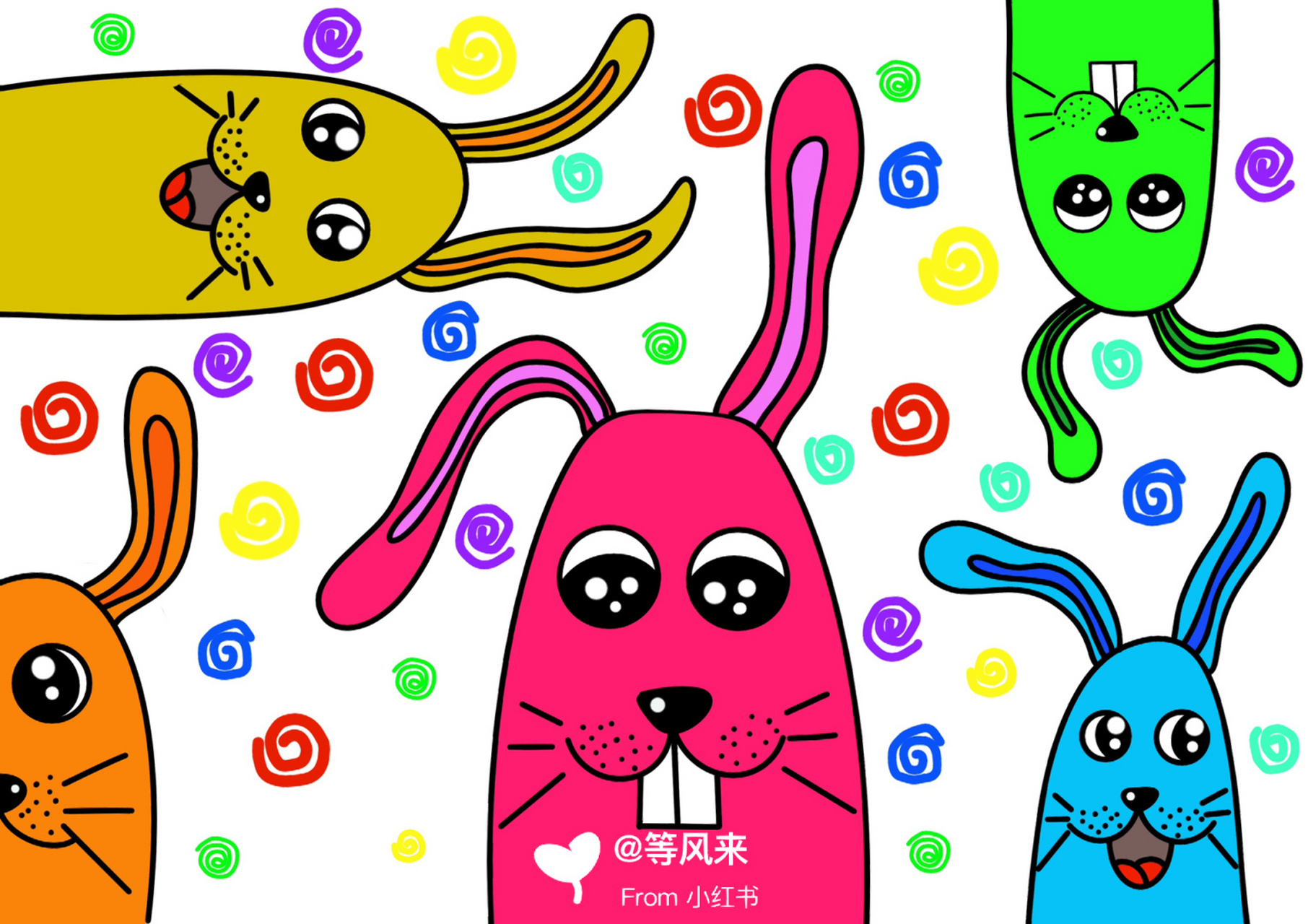 创意画 儿童画 带线稿哦 #创意美术儿童画# #儿童简笔画# #儿童创意