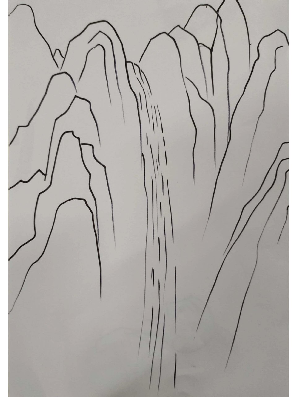 山水简笔画