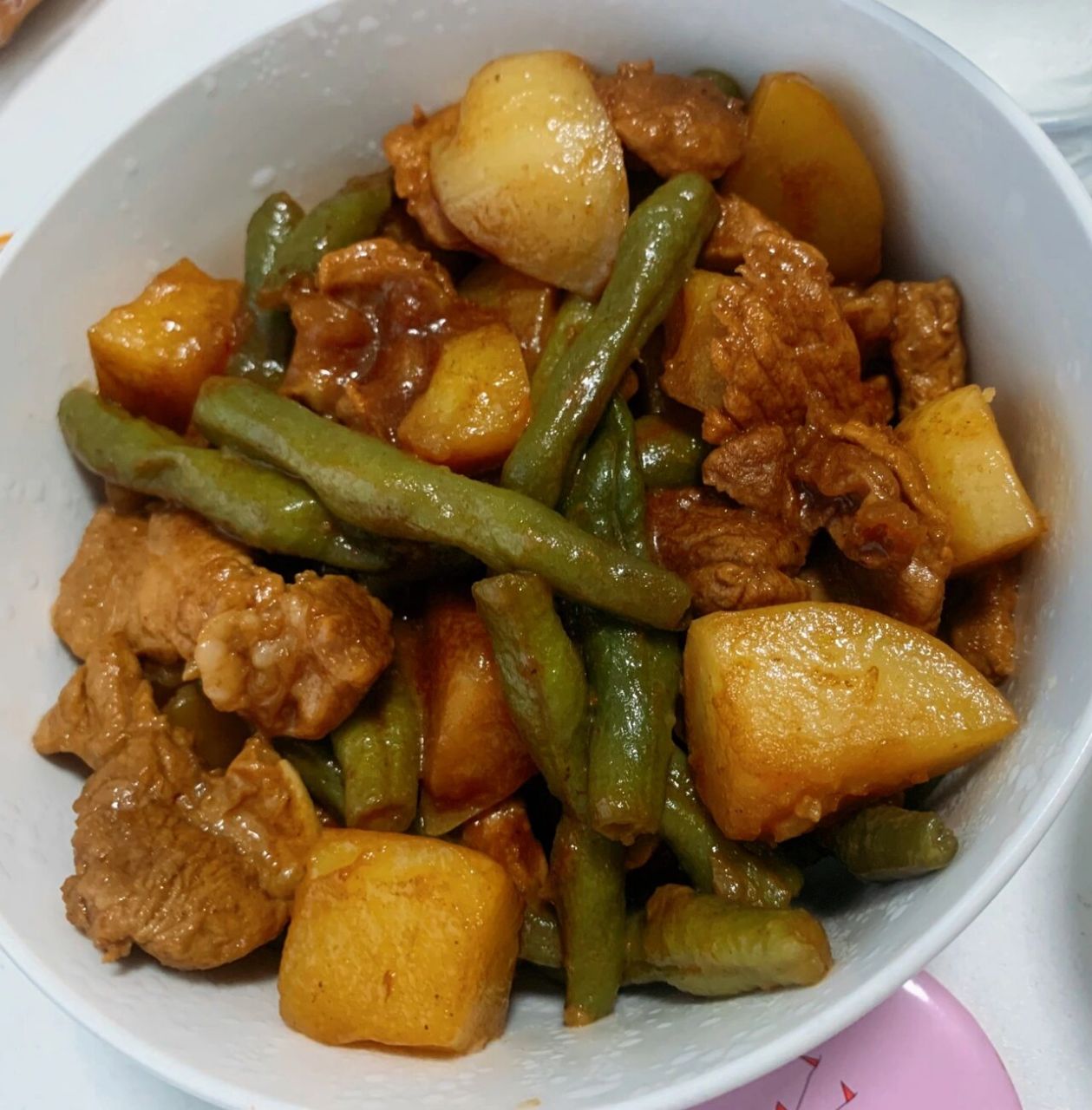 家常土豆08豆角炖肉09 味道太赞啦 99食材:土豆08(我用的荷兰